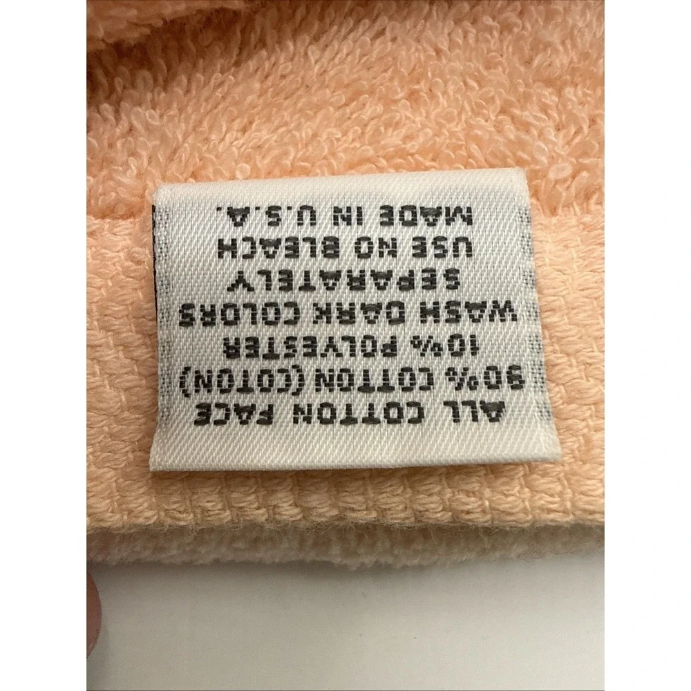 VTG Pink Towel Set Of 6 Lace Border By AFTER BATH LUXURY BY J ABOUCHAR & SONS